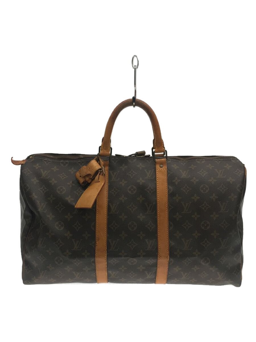【中古】LOUIS VUITTON◆キーポル50_モノグラム_BRW/PVC/BRW//【御徒面子】