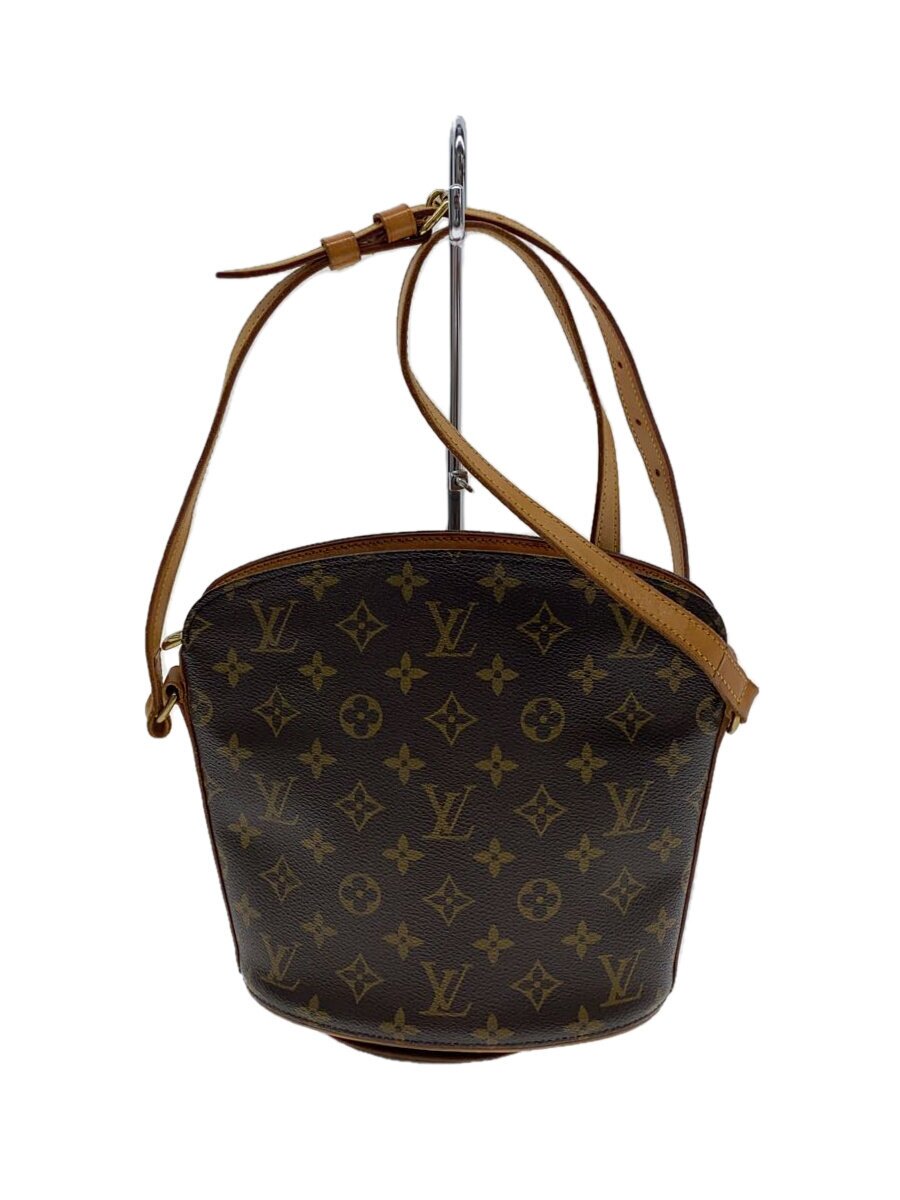 【中古】LOUIS VUITTON◆ドルーオ_モノグラム・帆布_BRW/PVC/BRW【御徒面子】