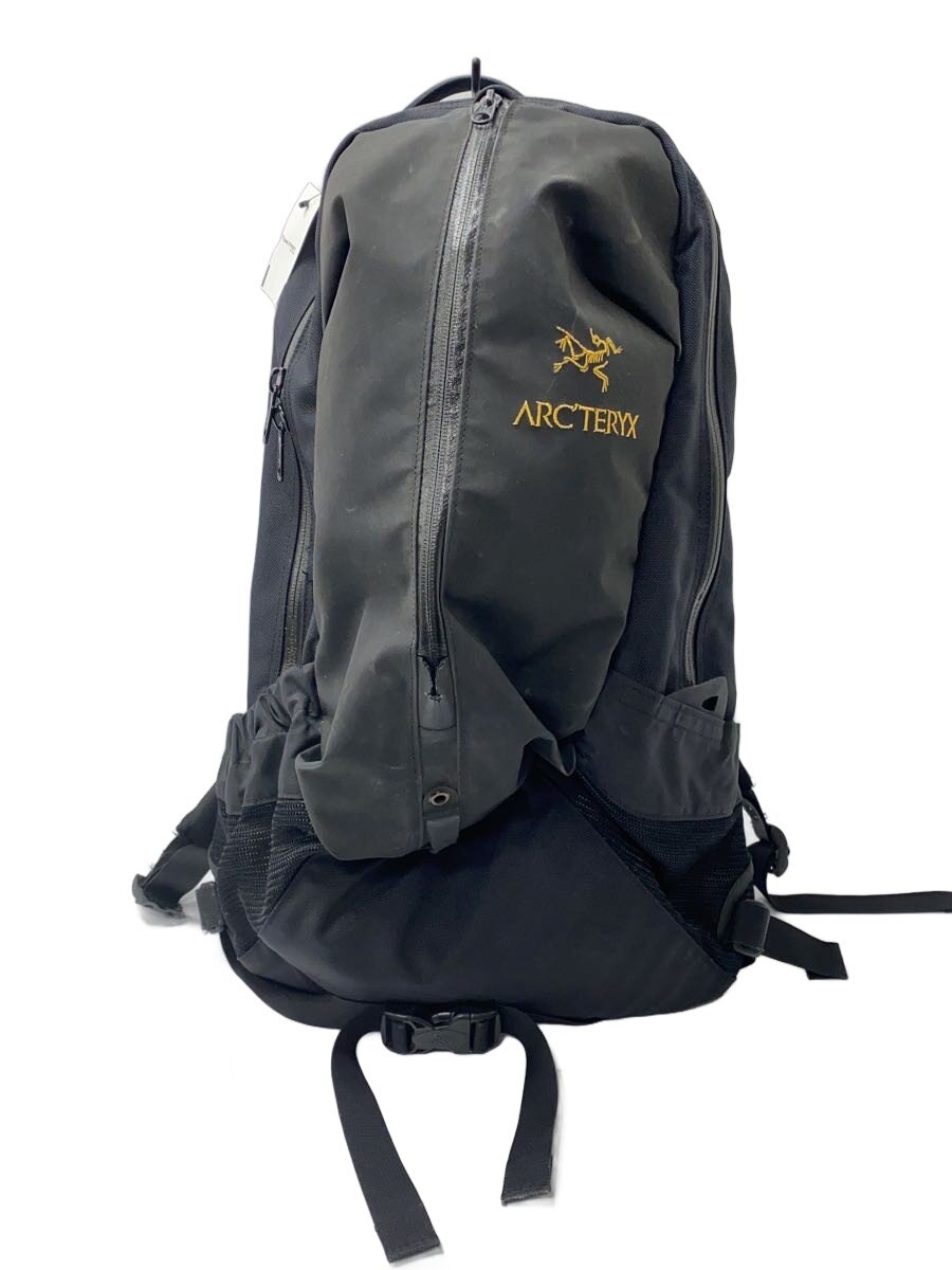 【中古】ARC’TERYX◆背嚢/ナイロン/BLK/黒いこと黒/無地/6029-62089-11/12【御徒面子】