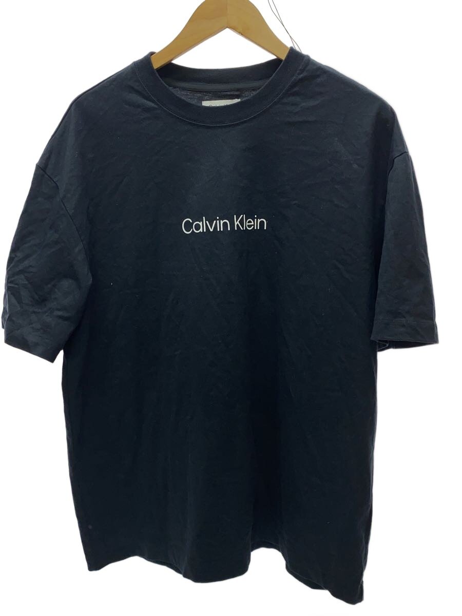 【中古】Calvin Klein◆プルオーバー/L/--/BLK/無地【メンズウェア】