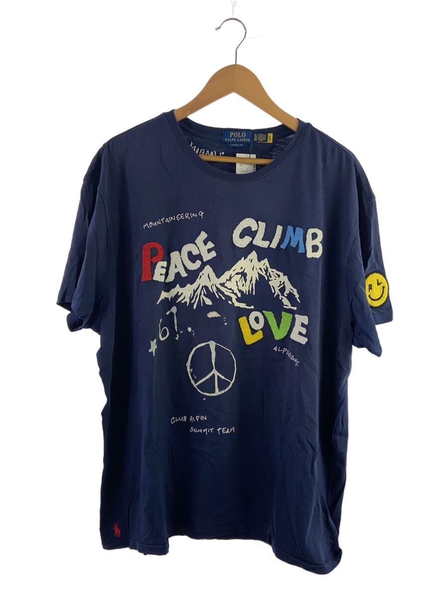 【中古】POLO RALPH LAUREN◆プルオーバー/XL/綿織物/NVY/総柄/CLUB ALPIN/刺しゅう//【メンズウェア】