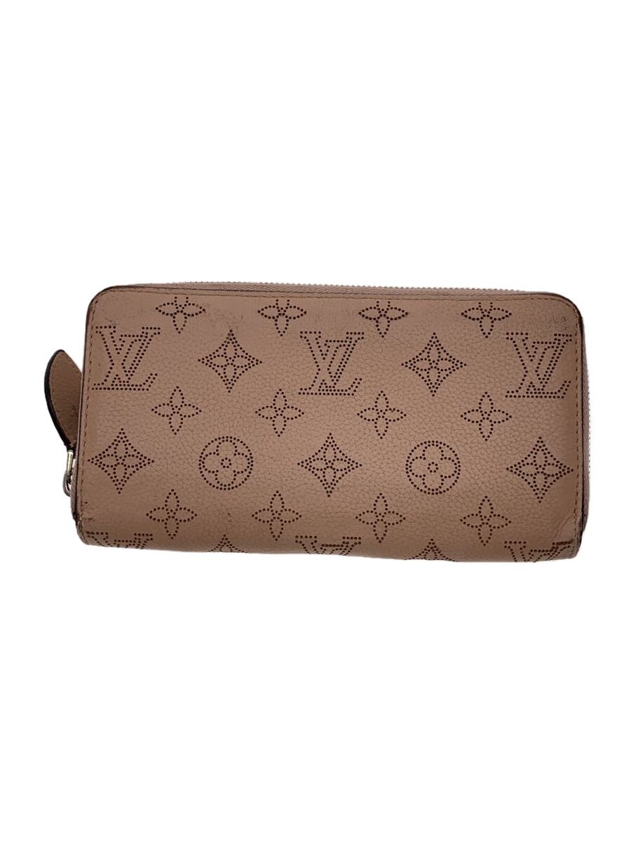 【中古】LOUIS VUITTON◆ジッピー・ウォレット_モノグラム・マヒナ/--/PNK/総柄/レディース/角スレ有り【服飾雑貨他】