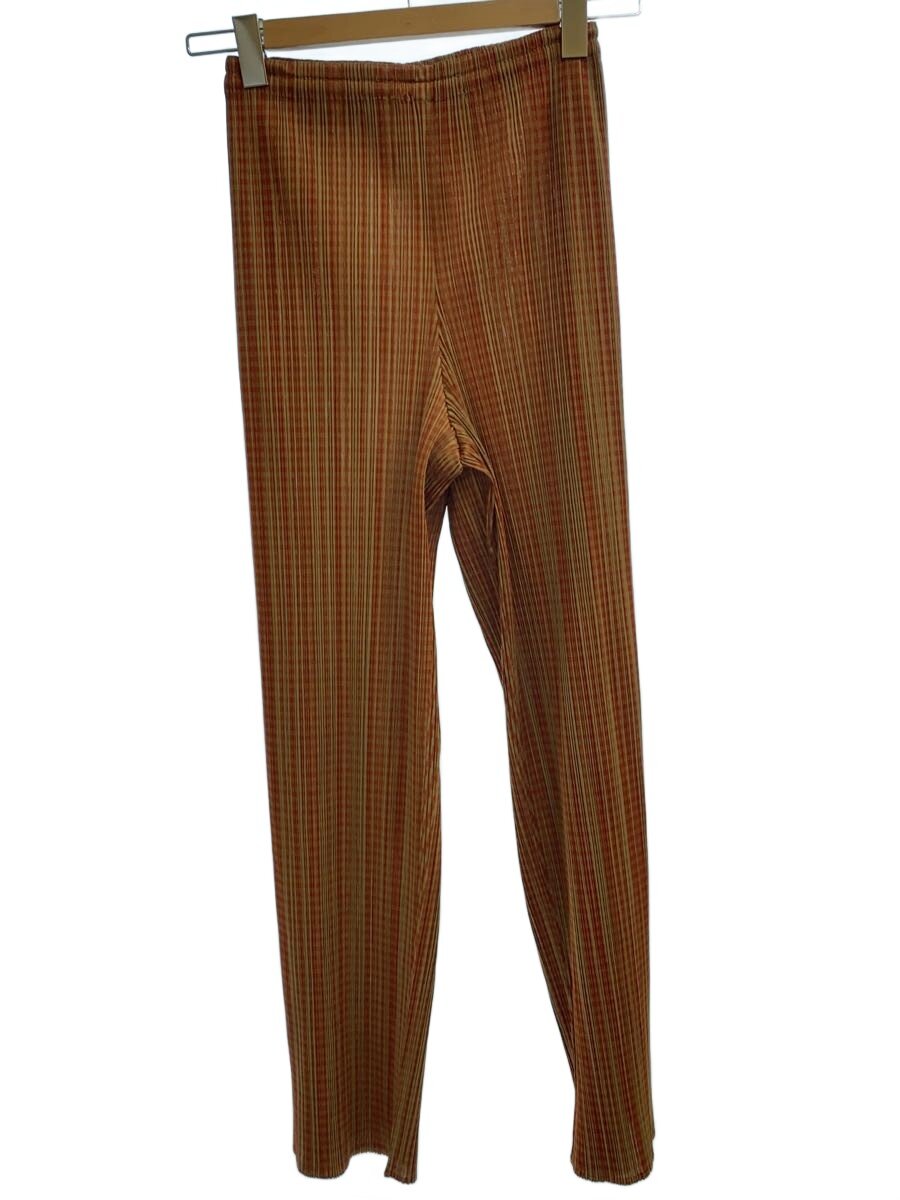 【中古】PLEATS PLEASE ISSEY MIYAKE◆筋目/下つ方/3/ポリエステル/BRW/読み合わせる/PP72-JF443//【レディース御召しもの】