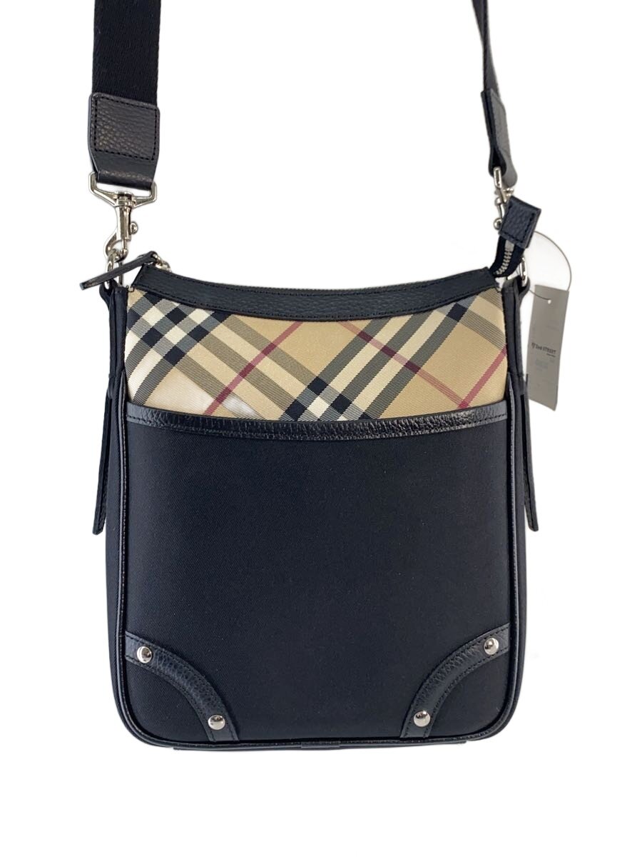 【中古】BURBERRY◆ショルダーバッグ/--/マルチ色つや/照合のしるし【御徒面子】
