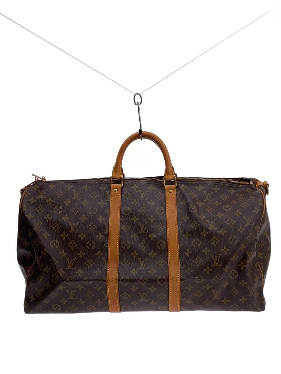【中古】LOUIS VUITTON◆キーポル55_モノグラム・帆布/PVC/BRW【御徒面子】