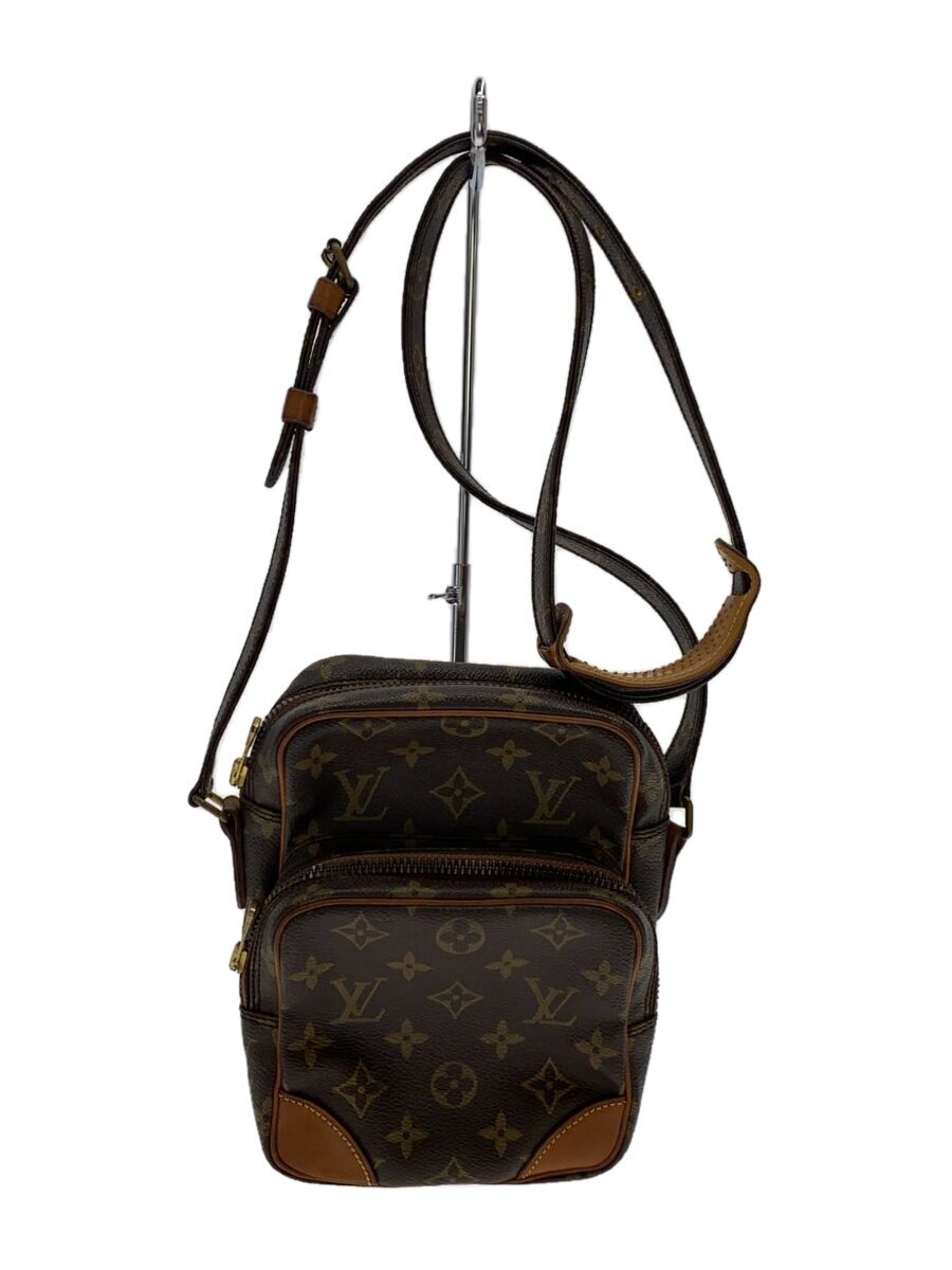 【中古】LOUIS VUITTON◆アマゾン_モノグラム・帆布_BRW/PVC/BRW【御徒面子】
