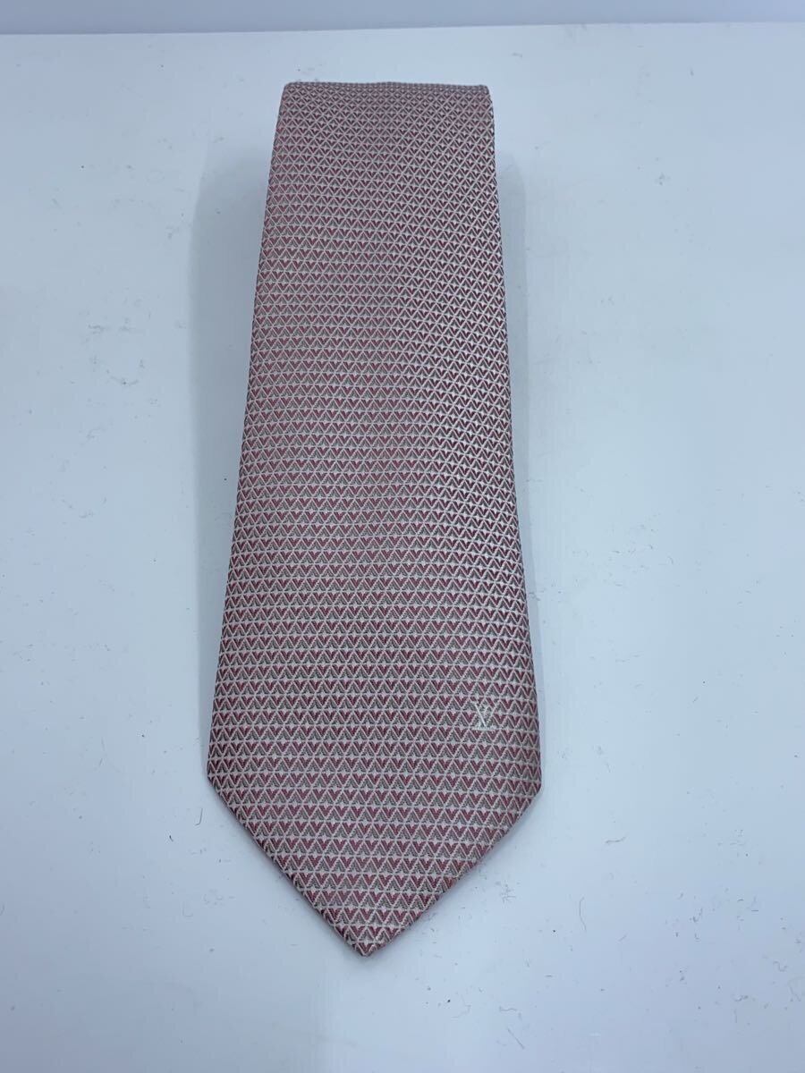 【中古】LOUIS VUITTON◆クラヴァット・ダイヤモンドブイ8コマーシャル/絹地/PNK/総柄/メンズ【服飾雑貨他】