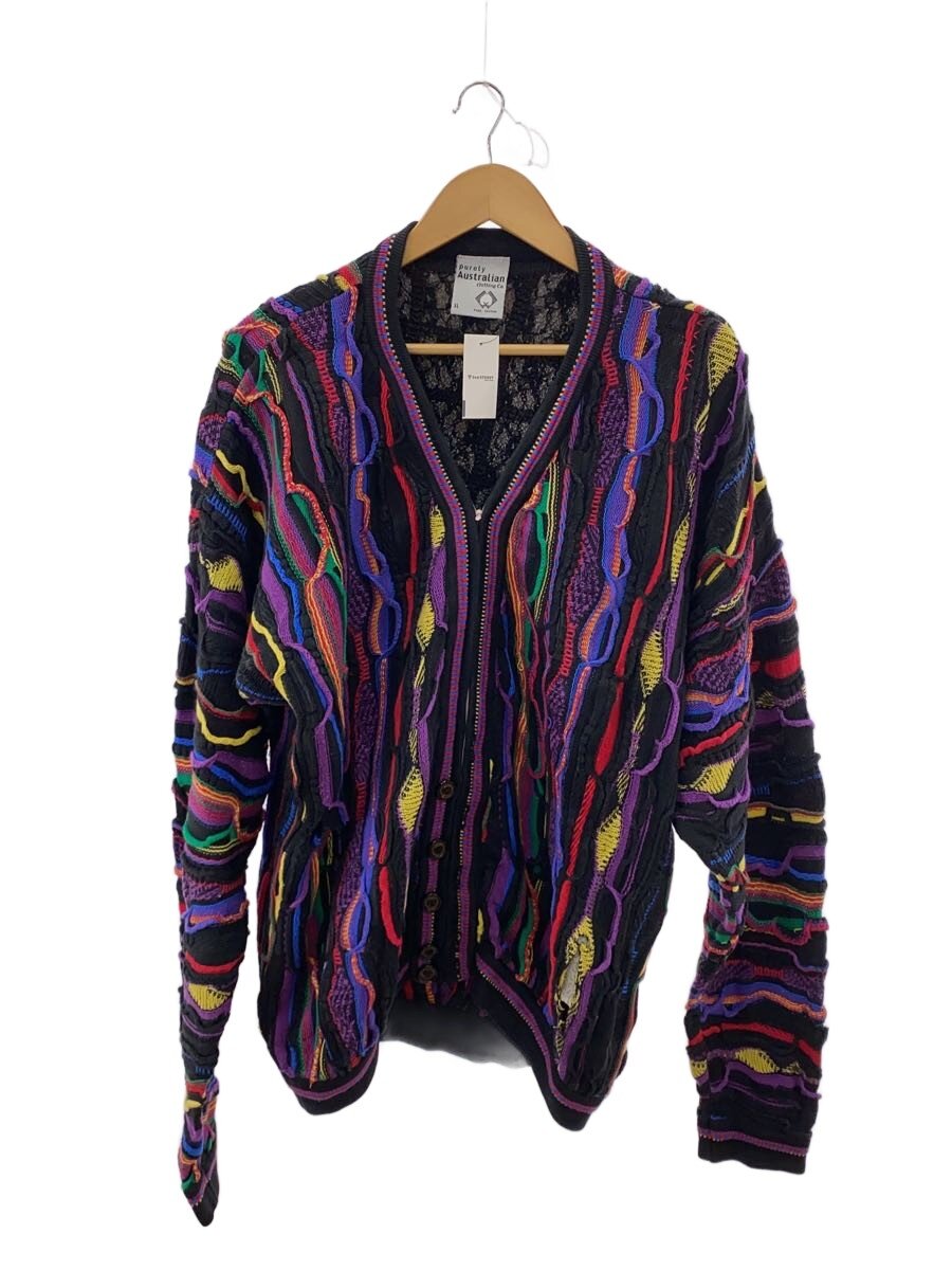 【中古】PURELY AUSTRALIAN CLOTHING CO.◆3Dニットジャケット/EFLONジップ/カーディガン/XL/コットン/マルチカラー//【メンズウェア】｜2ｎｄ STREET 店