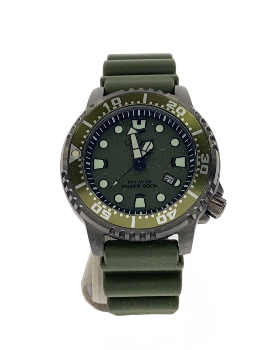 【中古】CITIZEN◆クォーツ腕時計/アナログ/--/GRN/GRN/E168-S129061【服飾雑貨他】｜2ｎｄ STREET 店