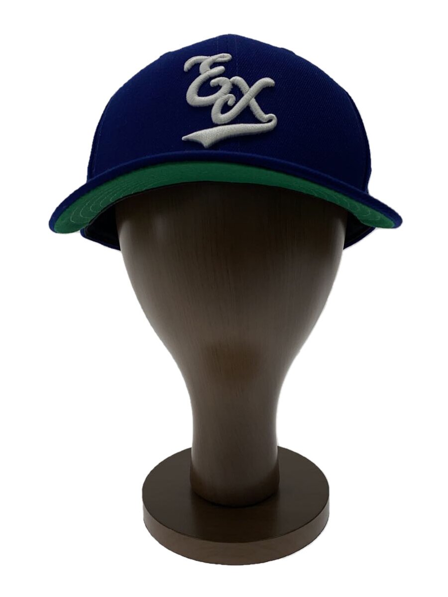 【中古】NEW ERA◆EXAMPLE 59FIFTY EX LOGOCAP/旗がしら/7 3/8/BLU/メンズ【服飾雑貨他】
