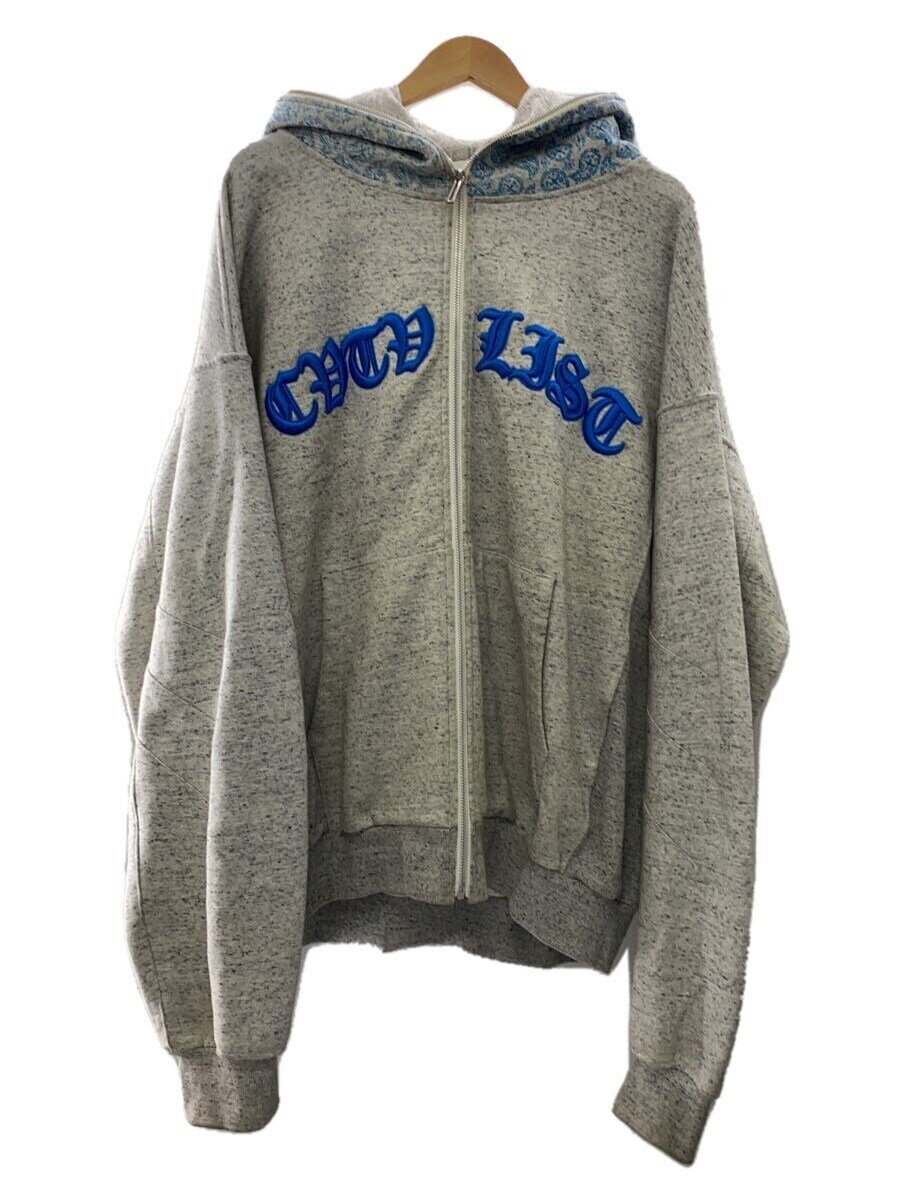 【中古】CVTVLIST◆ジップパーカー/2/綿織物/GRY/2301110301【メンズウェア】