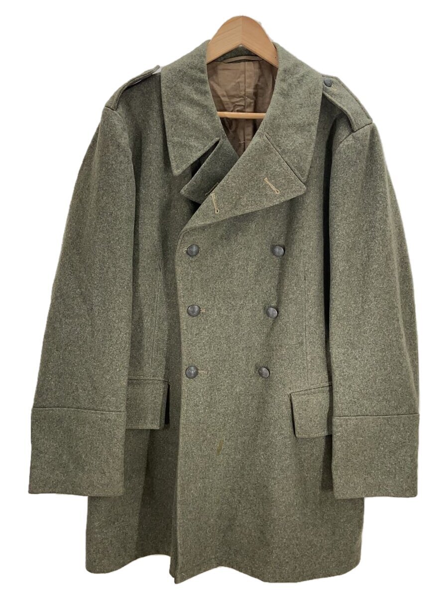 【中古】MILITARY◆スウェーデン軍/ダブルブレスト/3クラウン/ウールコート/汚れ有/メタルボタン/GRN/【メンズウェア】｜2ｎｄ STREET 店