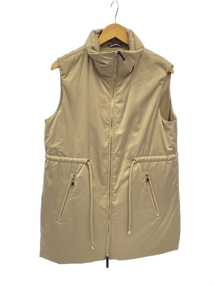 【中古】MAX MARA WEEK END LINE◆ジレベスト/36/ポリエステル/KHK/529601036【レディース御召しもの】