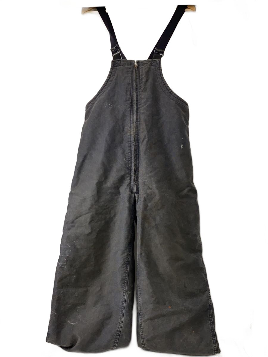 【中古】US.NAVY◆40s/US NAVY/DECK OVERALLS/ステンシル/M/--/GRY/無地/NXs-1404【メンズウェア】