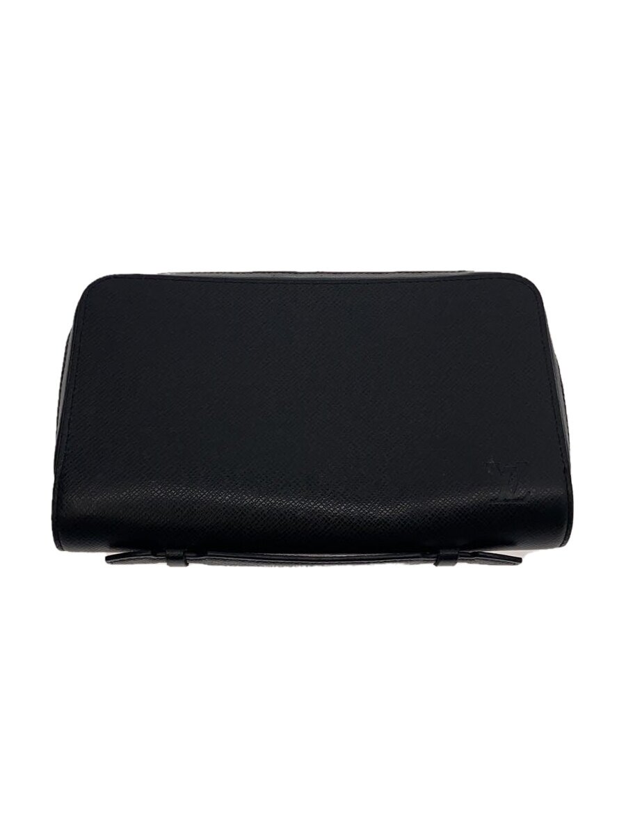 【中古】LOUIS VUITTON◆ジッピーXL_タイガ_BLK/牛革/BLK/メンズ【服飾雑貨他】