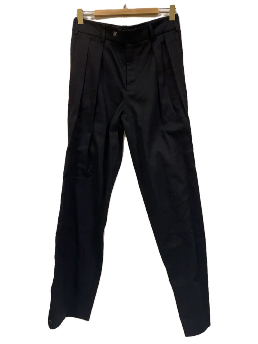 【中古】AMIRI◆STRAIGHT CHINO PANTS/46/綿織物/BLK/無地/AW23MAW093【メンズウェア】