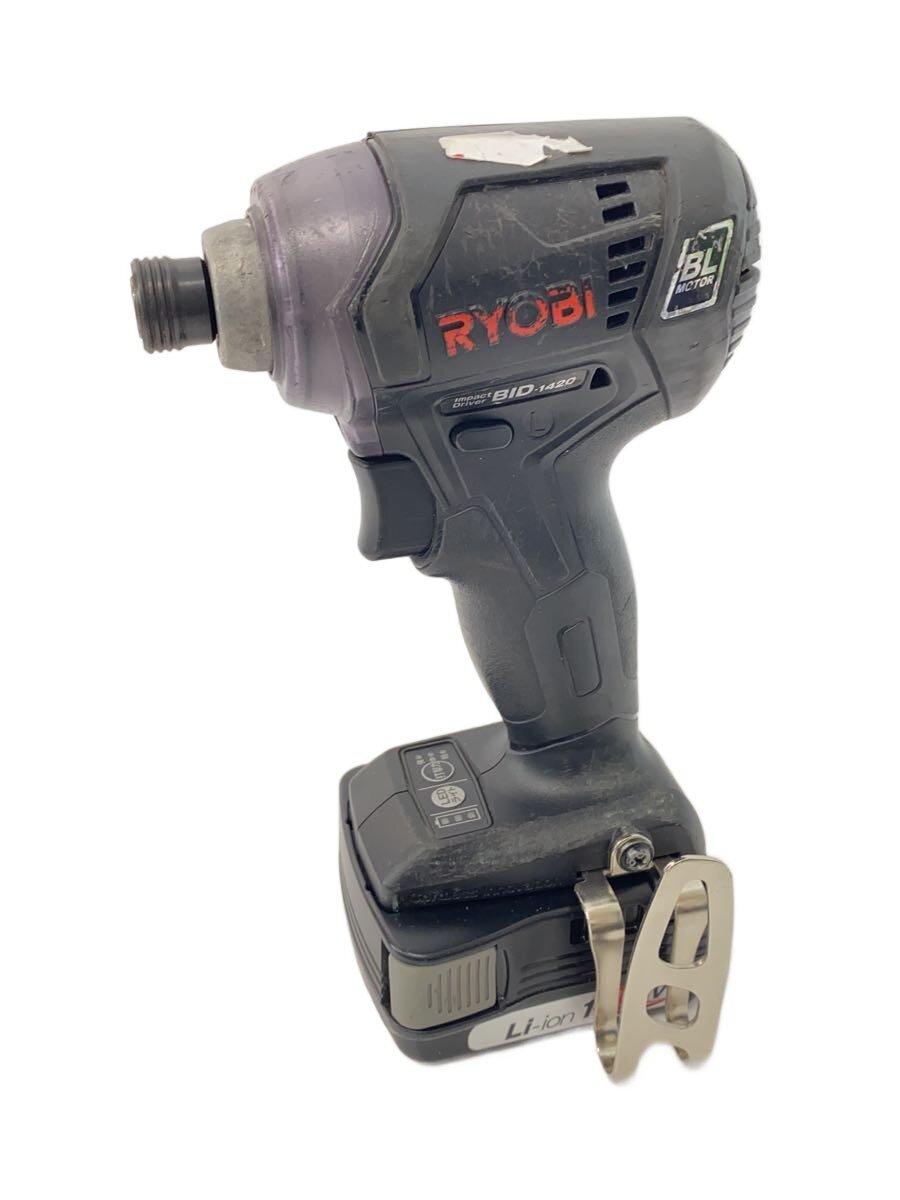 【中古】RYOBI◆電動工具/BID-1420L1/充電式インパクトドライバ/受電器付/ブラック/【DIY用品】｜2ｎｄ STREET 店