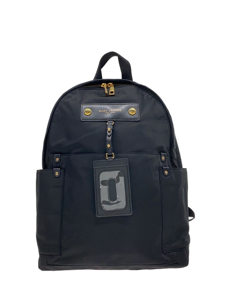【中古】MARC JACOBS◆背嚢/ナイロン/BLK/無地/M0012907 001//【御徒面子】