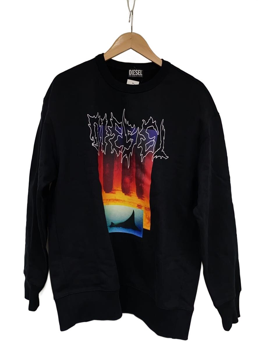 【中古】DIESEL◆汗水/L/綿織物/BLK/刷り上げる/A19804 RKNBJ【メンズウェア】