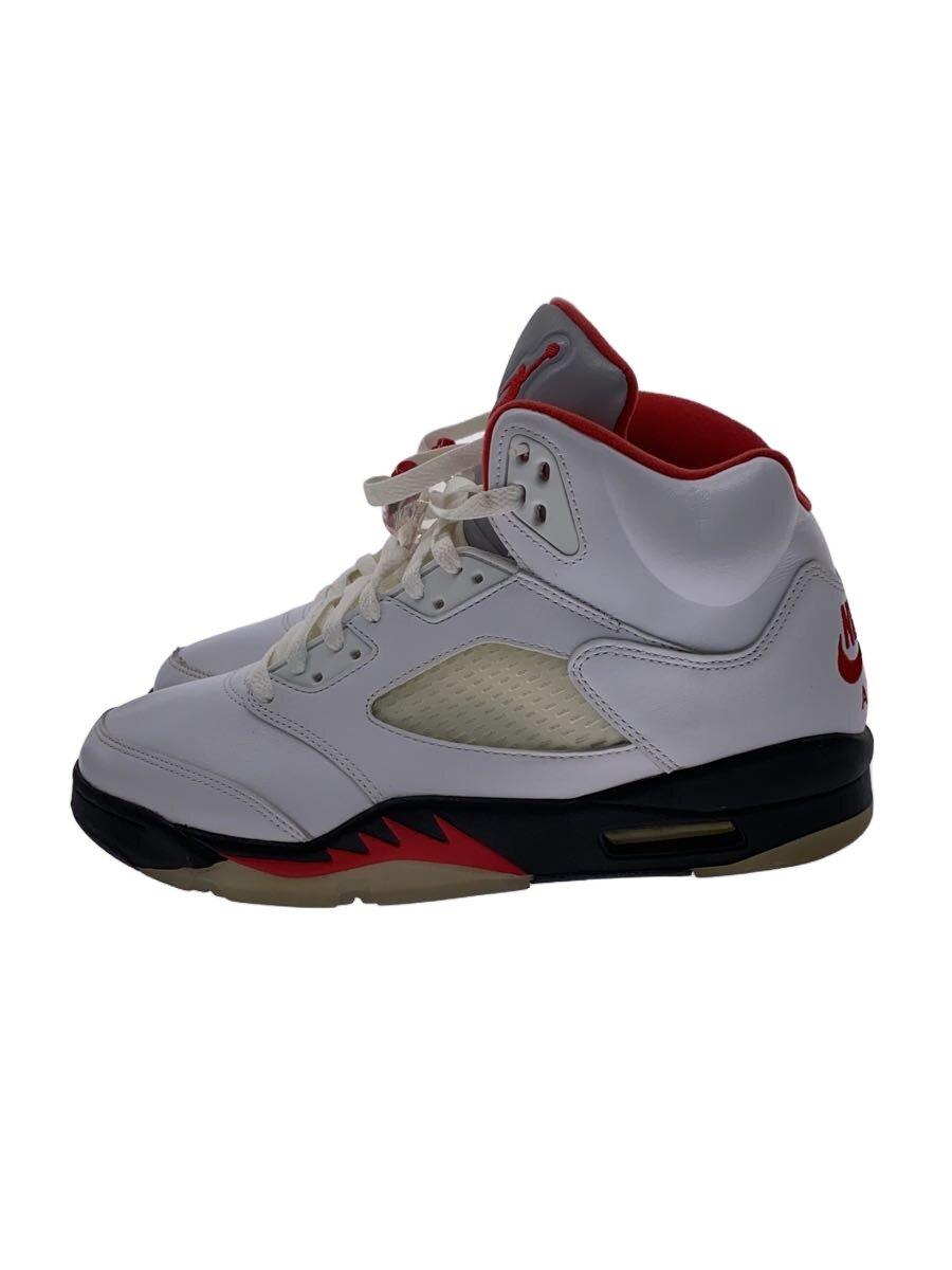 【中古】NIKE◆AIR JORDAN 5 RETRO/エアジョーダン 5 レトロ/白いこと/DA1911-102/28糎/WHT//【シューズ】