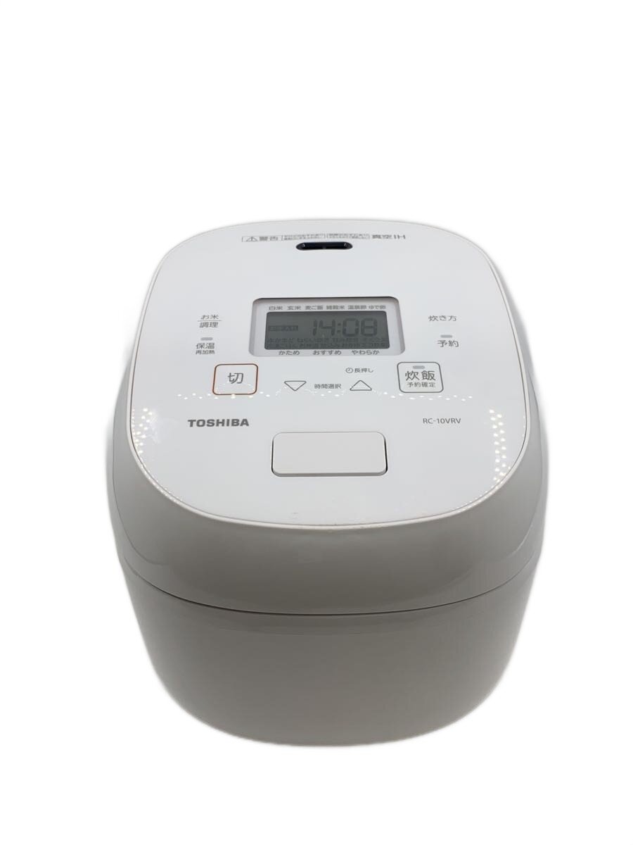 【中古】TOSHIBA◆炊飯器 RC-10VRV(W)【家電・視覚性・オーディオ】