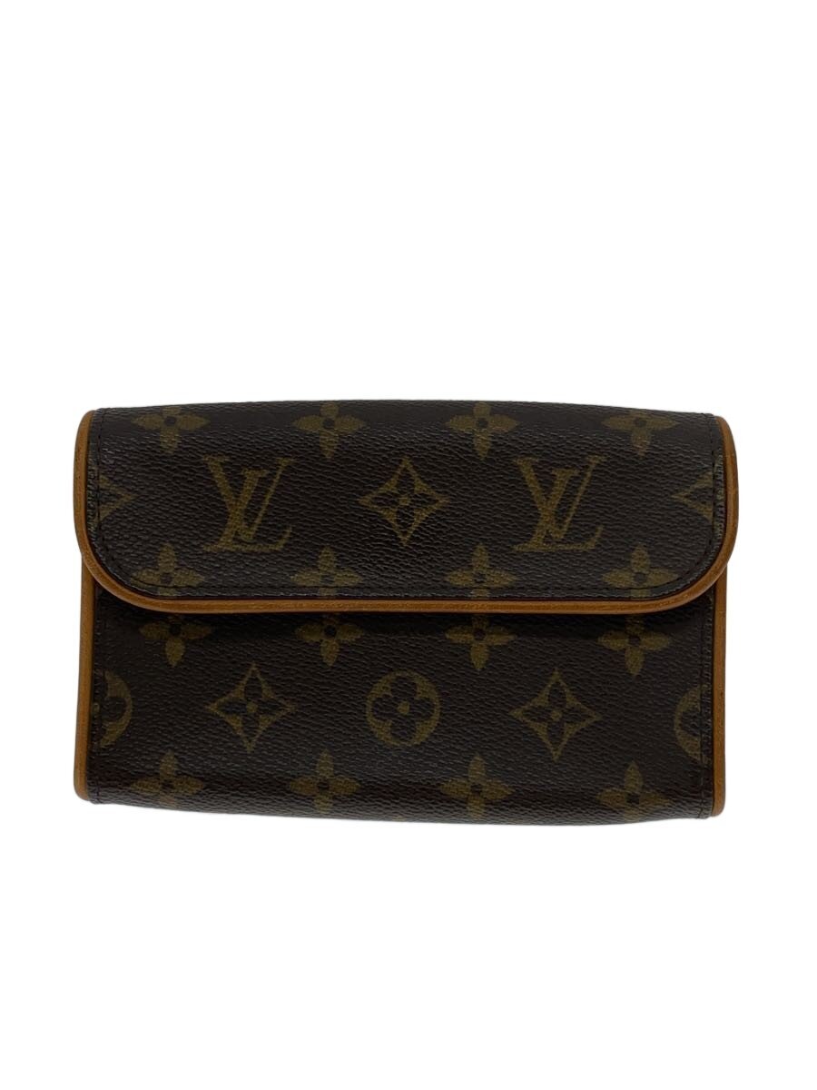 【中古】LOUIS VUITTON◆ポシェット・フロランティーヌ_モノグラム・帆布/PVC/BRW【御徒面子】