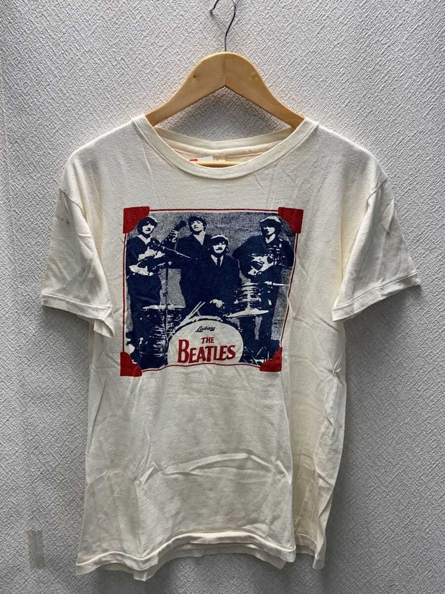 【中古】OLD/ビートルズ/プルオーバー/--/綿織物/WHT/刷り上げる【メンズウェア】