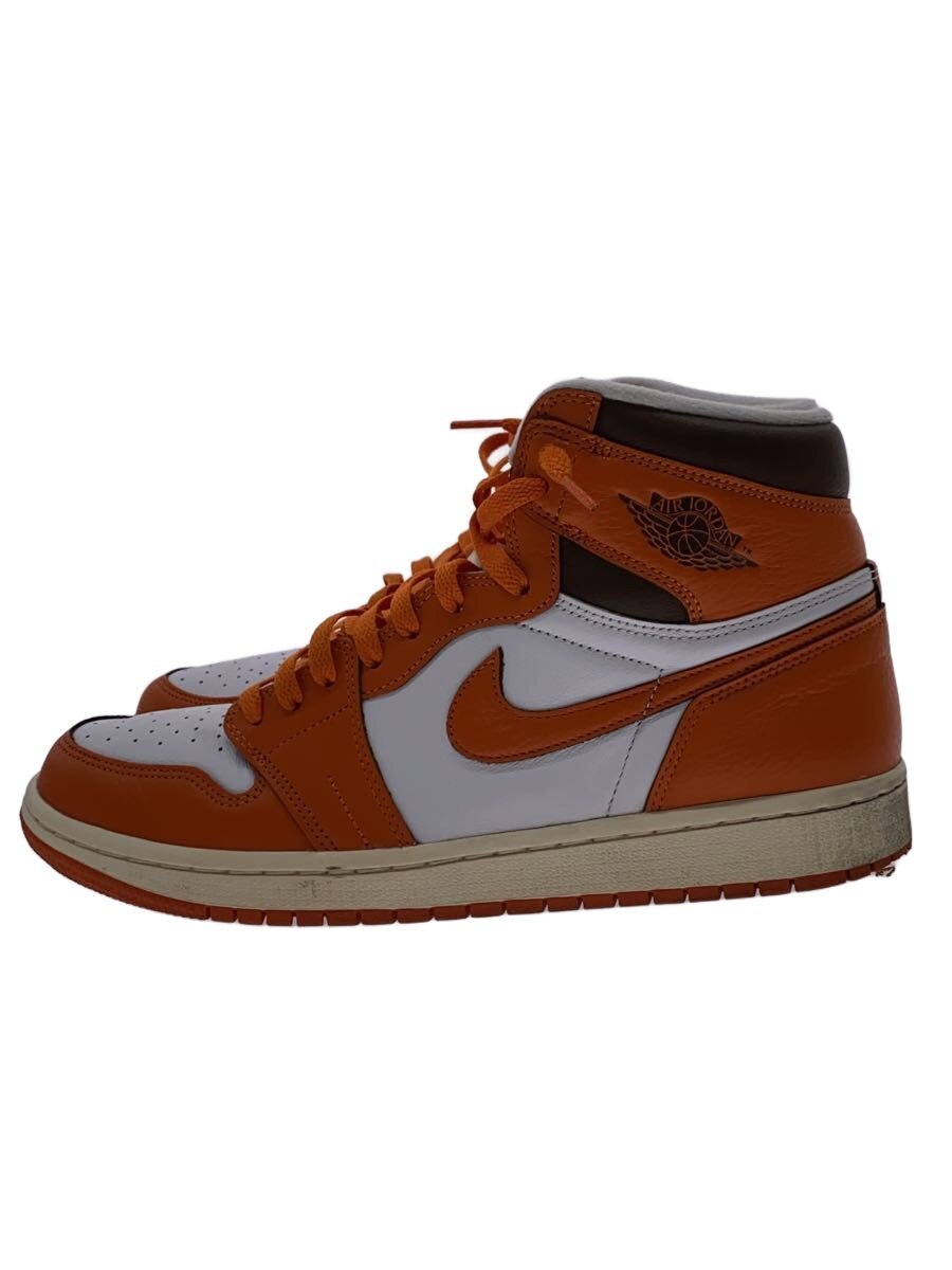 【中古】NIKE◆AIR JORDAN 1_エア湖 ジョーダン 1/29珊/ORN//【シューズ】