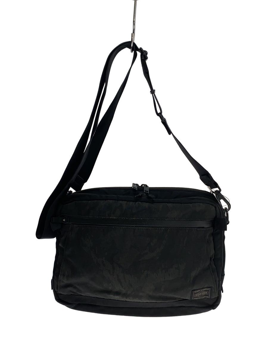 【中古】PORTER◆DARK FOREST SHOULDER BAG/ショルダーバッグ/--/BLK/間鴨フラ/659-05143【御徒面子】