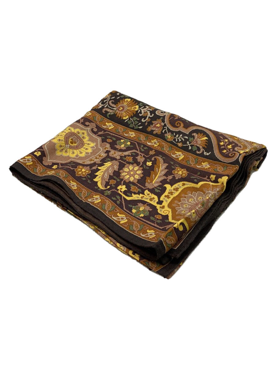 【中古】ETRO◆大判袈裟/羊毛/BRW/総柄/レディース2//【服飾雑貨他】