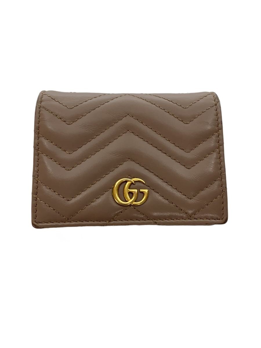 【中古】GUCCI◆ダブルG カードケース (コイン＆紙幣入れ付き）/レザー/BRW/レディース//【服飾雑貨他】｜2ｎｄ STREET 店 22,660円