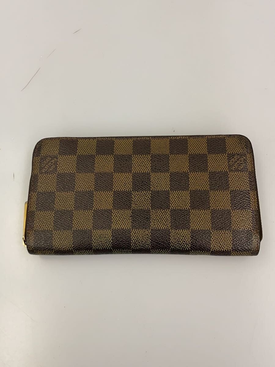 【中古】LOUIS VUITTON◆ポルト・フォイユ・クレマンス_ダミエ・エベヌ/PVC/BRW/総柄/メンズ【服飾雑貨他】｜2ｎｄ STREET 店