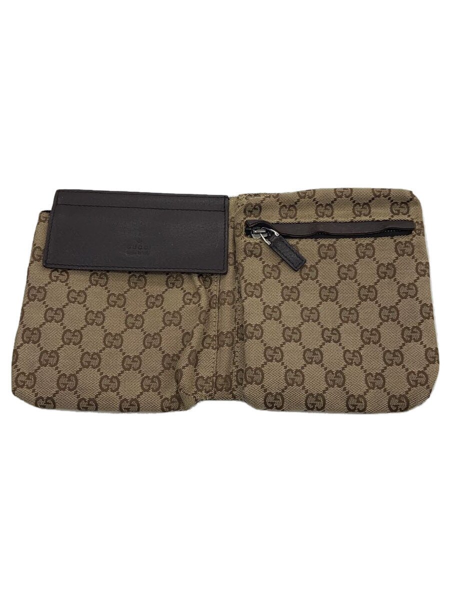 【中古】GUCCI◆酉の方角御徒面子_GG足し加える/PVC/BRW/総柄【御徒面子】