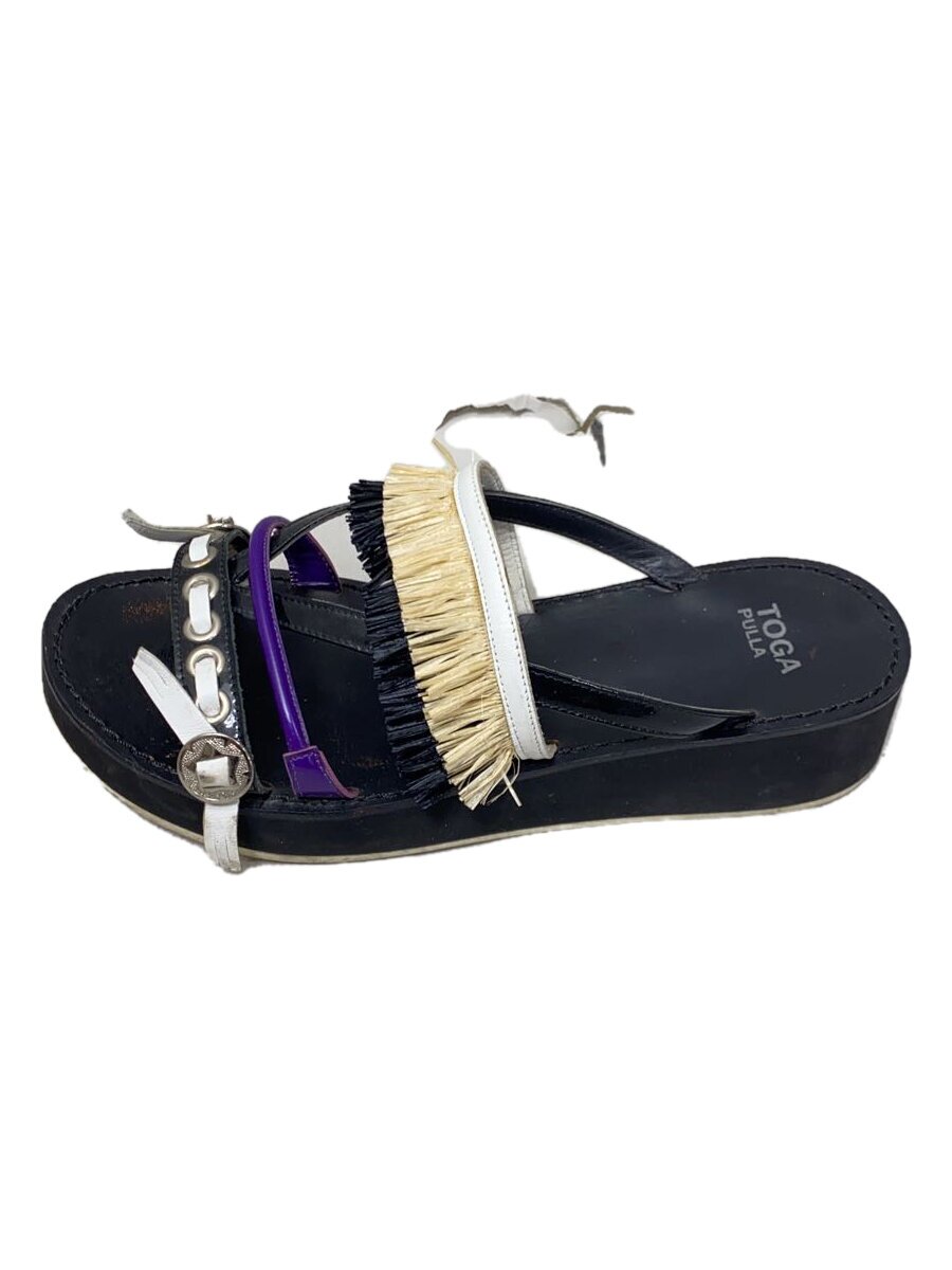 【中古】TOGA PULLA◆サンダル/36/BLK【シューズ】