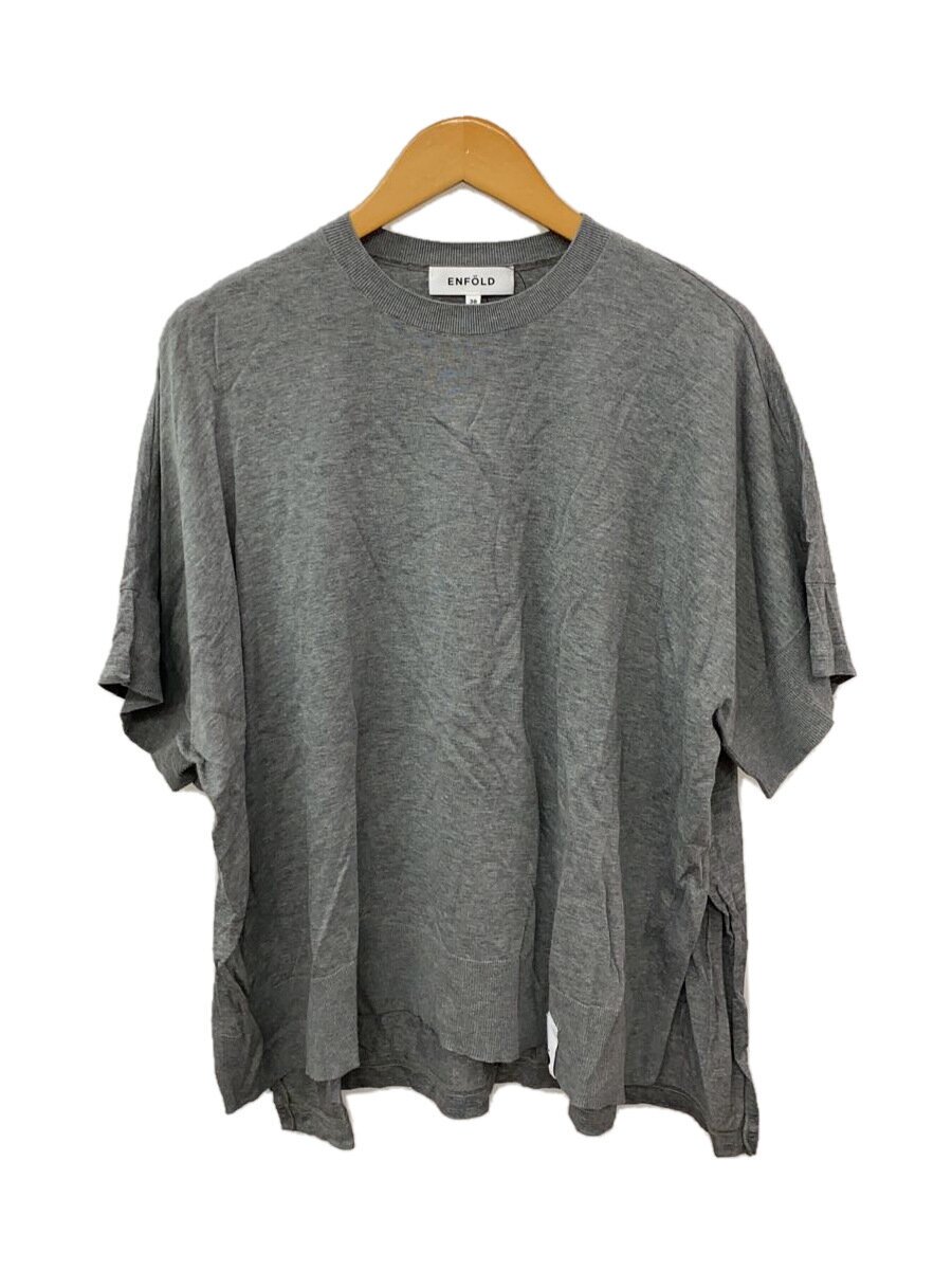【中古】ENFOLD◆プルオーバー/38/綿織物/GRY/300HS270-2320【レディースお召しもの】