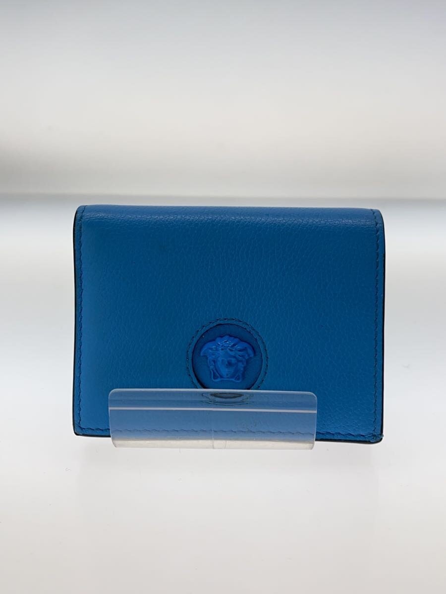【中古】VERSACE◆2つ折り財布/レザー/BLU/無地/レディース【服飾雑貨他】｜2ｎｄ STREET 店