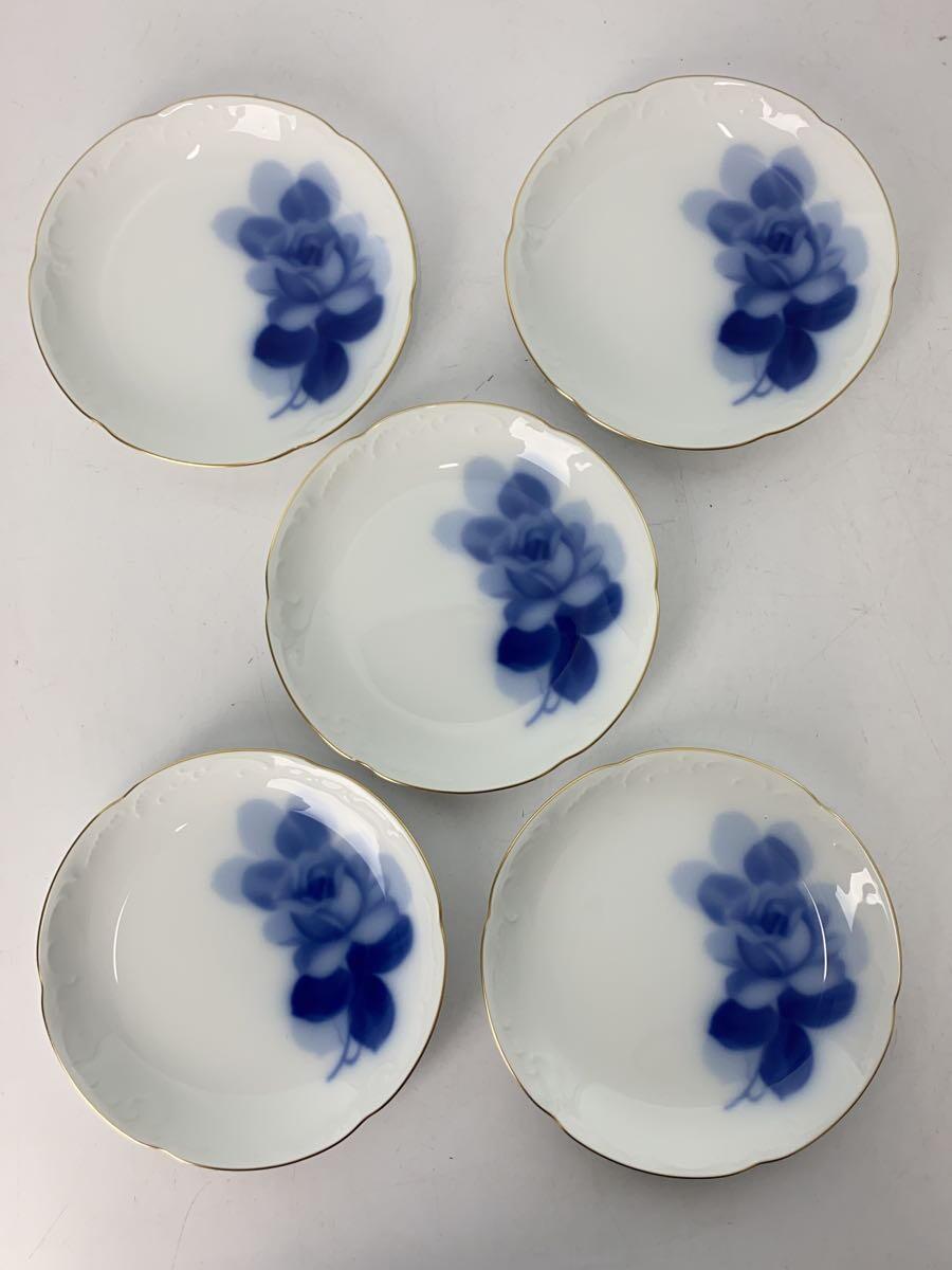 【中古】大倉陶園◆一皿/5点仕掛ける/WHT/8211/54HV/青みサクラ色/15糎銘々皿揃【勝手もと設備】