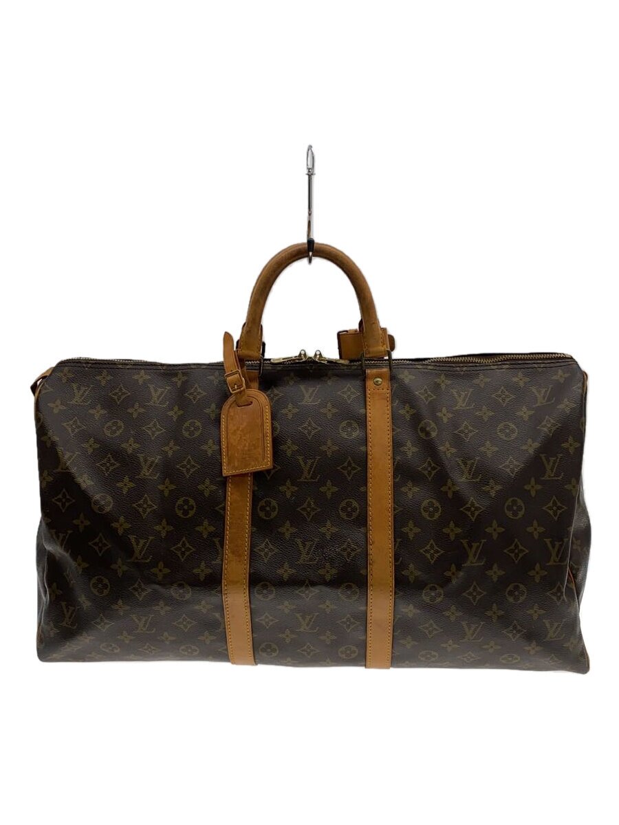 【中古】LOUIS VUITTON◆キーポル55_モノグラム・帆布_BRW/PVC/BRW/総柄【御徒面子】