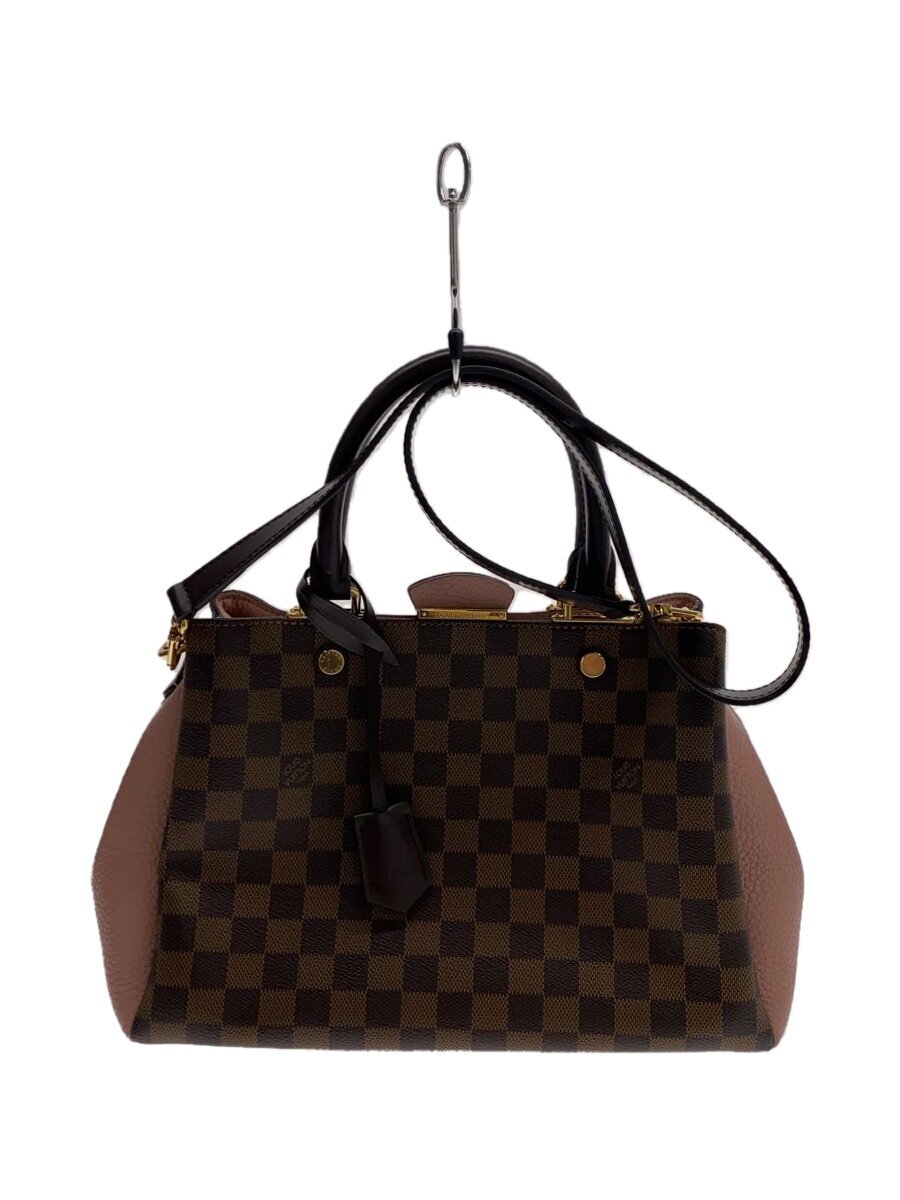 【中古】LOUIS VUITTON◆ブリタニー_ダミエ・エベヌ_BRW/PVC/BRW【バッグ】｜2ｎｄ STREET 店