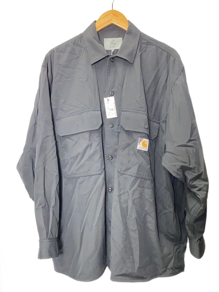 【中古】Carhartt◆長袖プルオーバー/XL/ナイロン/BLK/無地【メンズウェア】