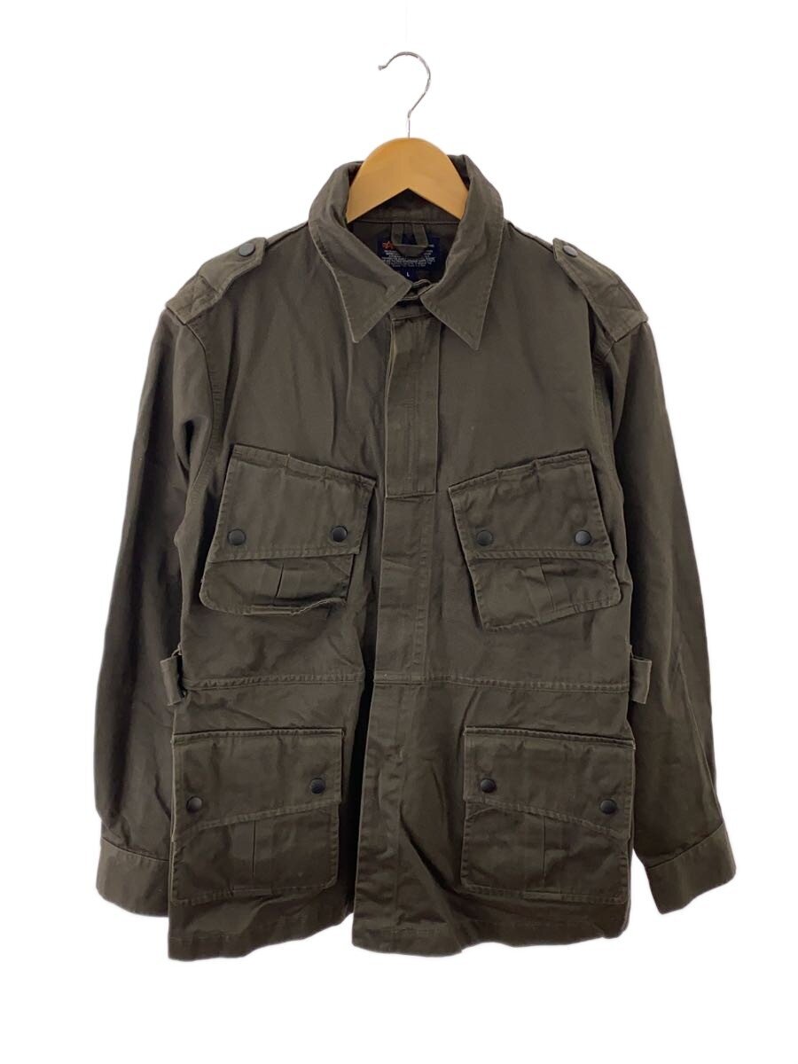 【中古】ALPHA INDUSTRIES◆エアボーンジャケット/ミリタリージャケット/L/コットン/KHK/20147-021//【メンズウェア】|2nd STREET 店