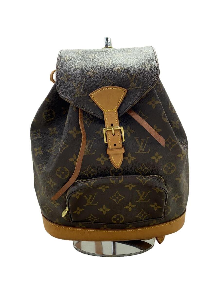 【中古】LOUIS VUITTON◆1)ミニ・モン掏摸_モノグラム・帆布_BRW/PVC/BRW【御徒面子】