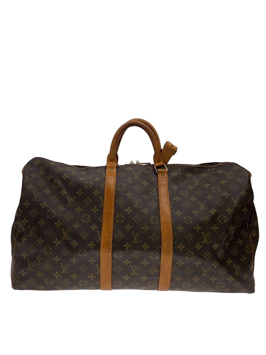 【中古】LOUIS VUITTON◆キーポル55_モノグラム・帆布/PVC/BRW【御徒面子】