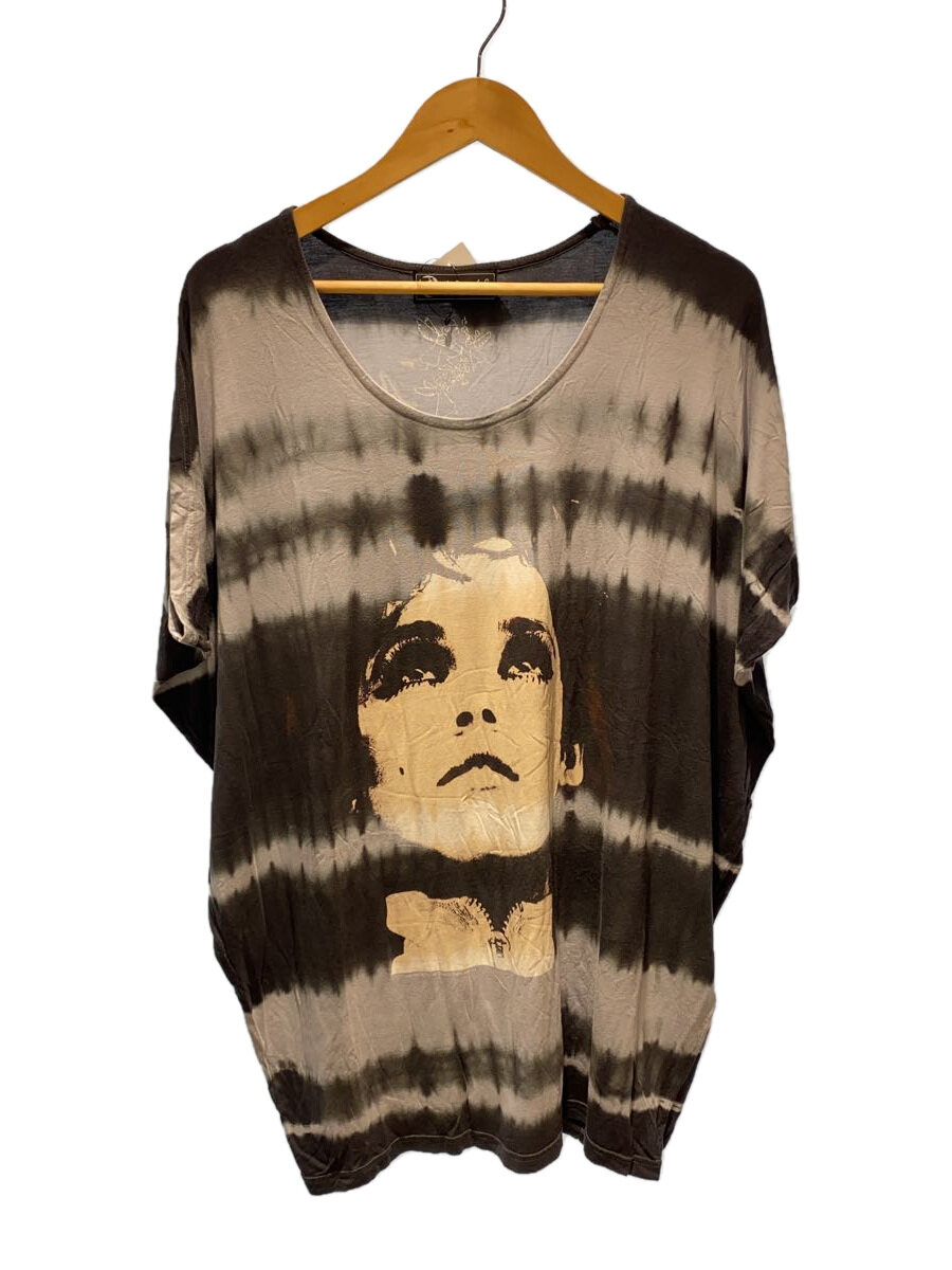 【中古】ANDY WARHOL BY HYSTERIC GLAMOUR◆イーディセジウィック/フェイスプリントカットソー/FREE/綿織物/GRY/間借り人/0312CT11//【レディース御召しもの】