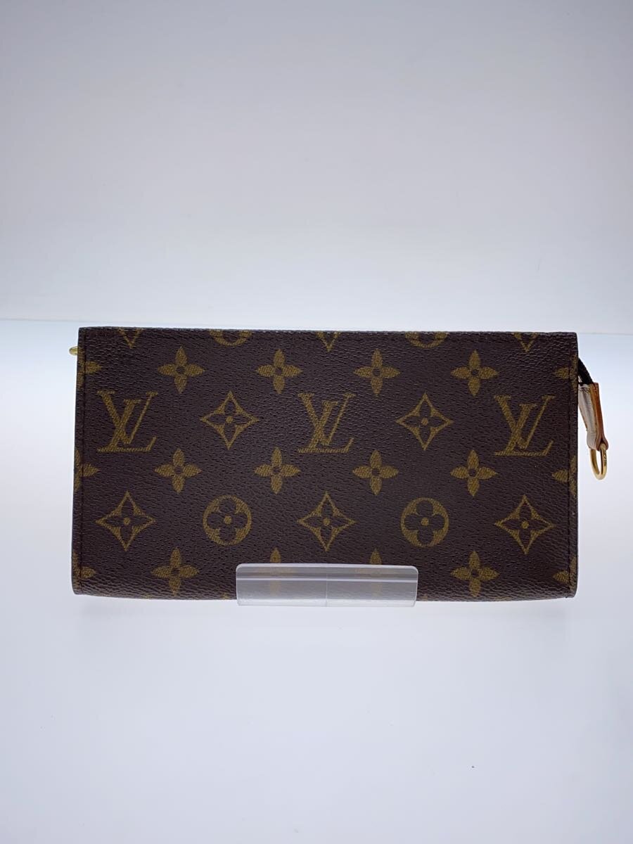 【中古】LOUIS VUITTON◆ポッシュ・トワレット19_モノグラム・帆布/PVC/BRW【御徒面子】