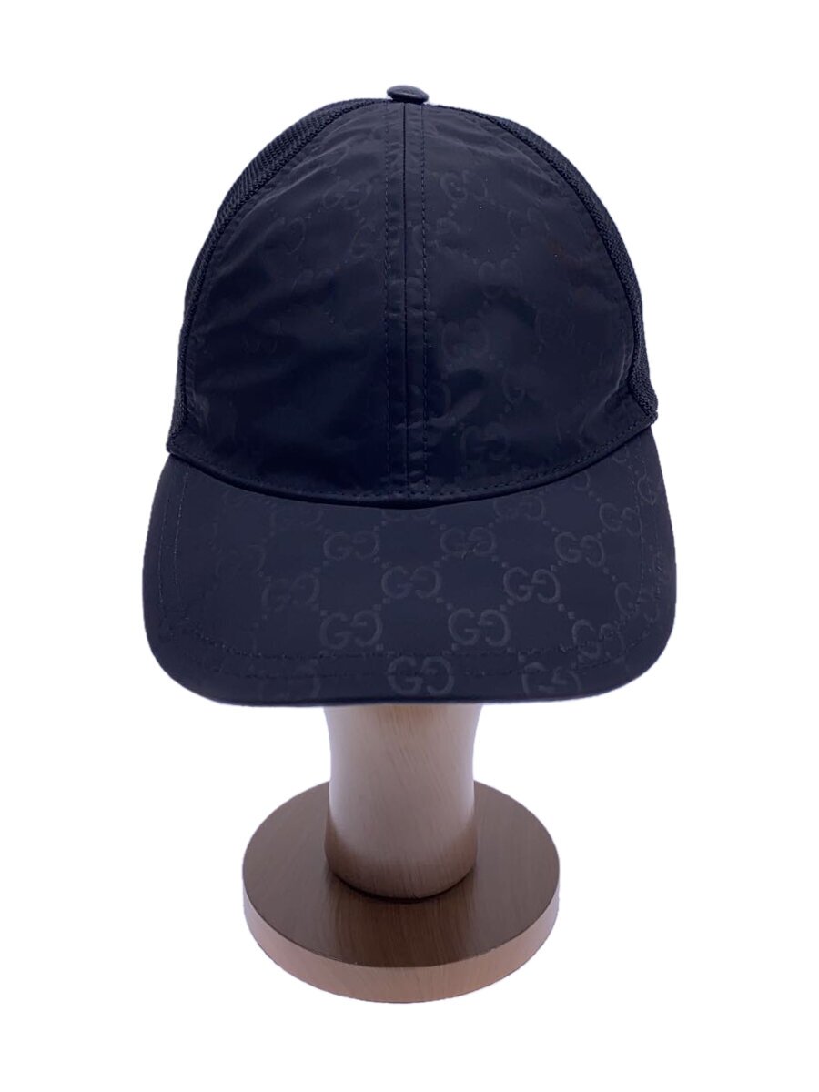 【中古】GUCCI◆旗がしら/M/綿織物/BLK/メンズ【服飾雑貨他】