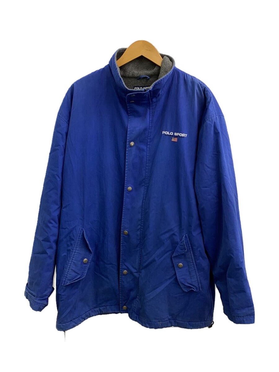 【中古】POLO SPORT◆90s/ナイロンジャケット/ブルゾン/L/コットン/ブルー【メンズウェア】｜2ｎｄ STREET 店 8,745円