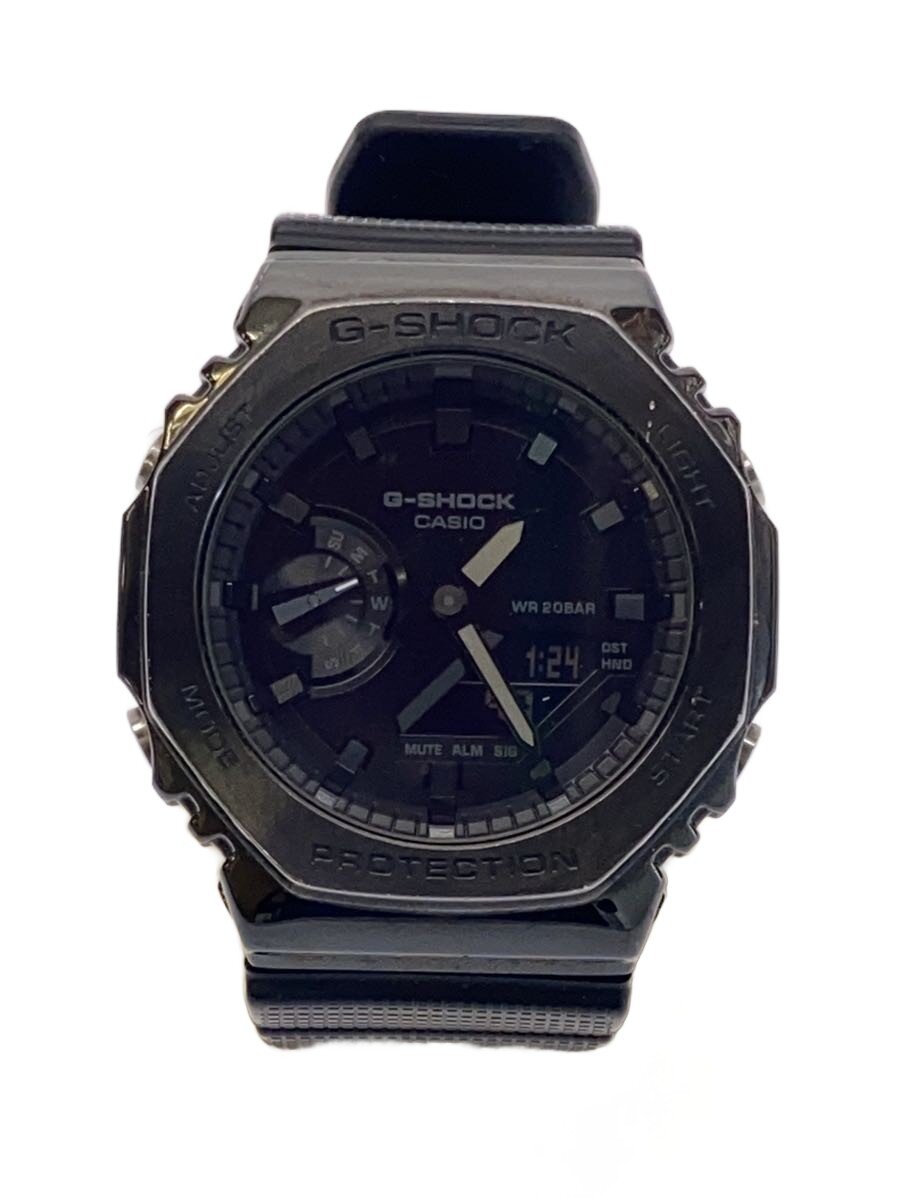 【中古】CASIO◆石英ウオッチ_G-SHOCK/デジアナ/GRY/BLK【服飾雑貨他】