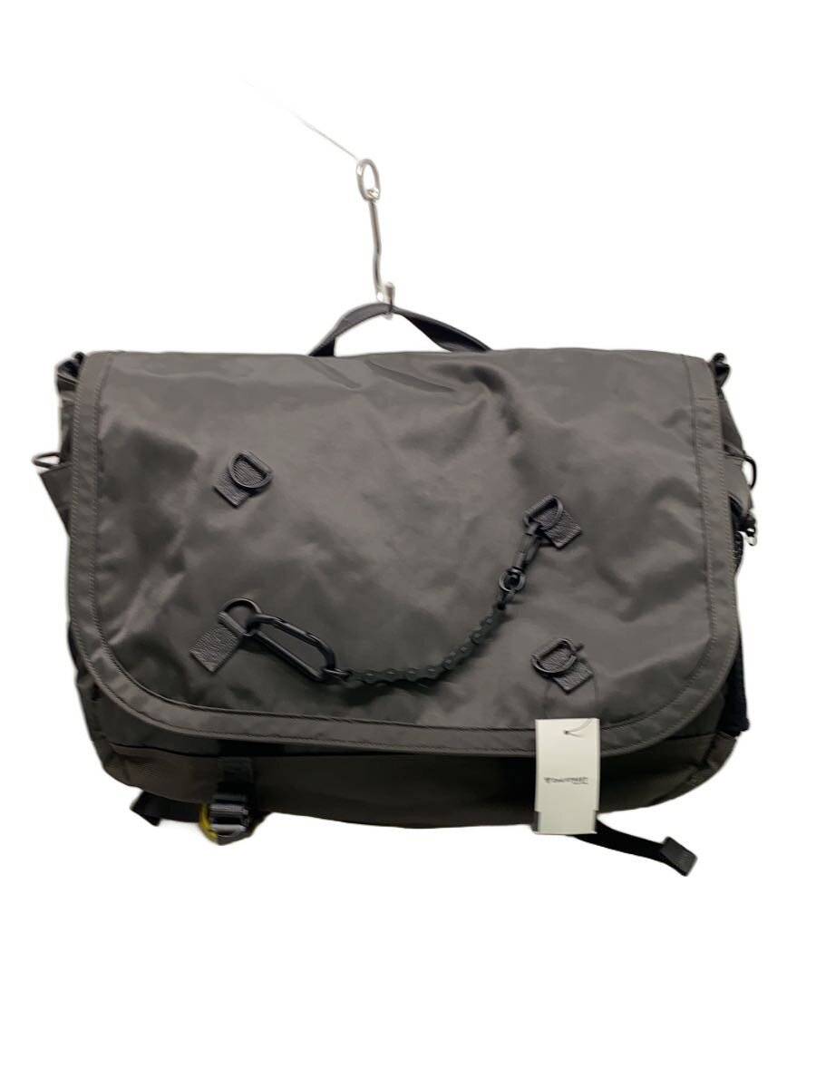 【中古】POTR◆RIDE MESSENGER BAG /ナイロン/GRY【御徒面子】