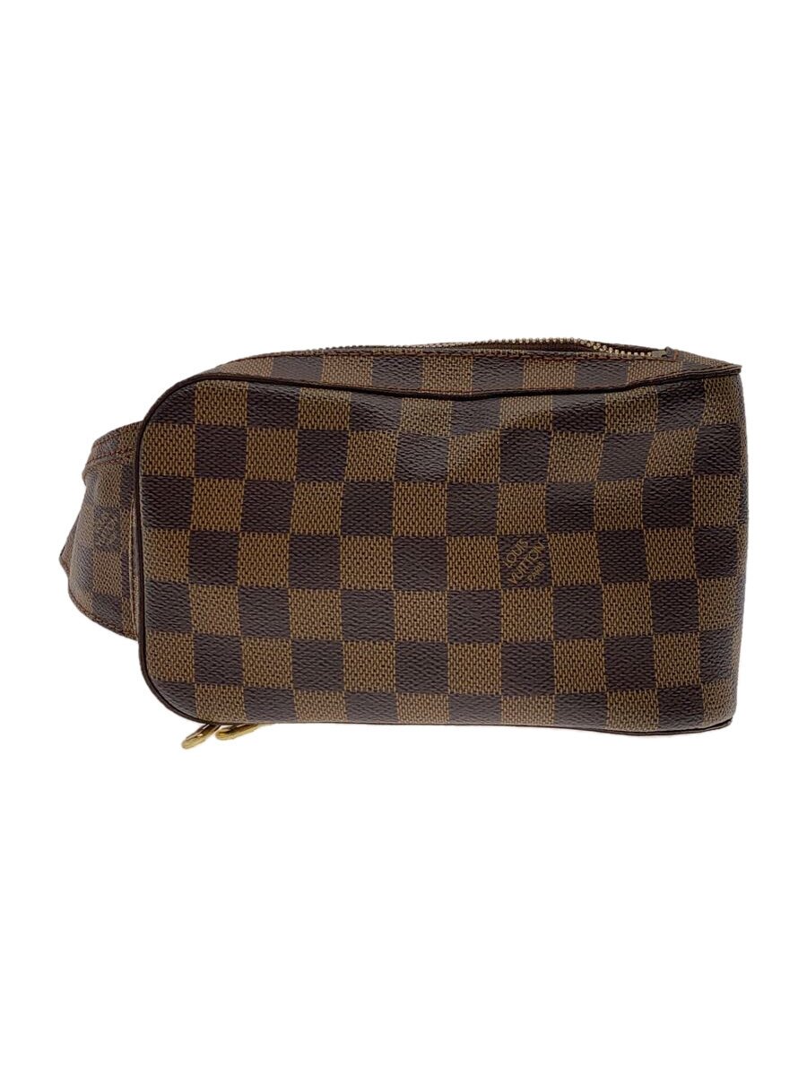 【中古】LOUIS VUITTON◆ジェロニモス_ダミエ・エベヌ_BRW/PVC/BRW【御徒面子】